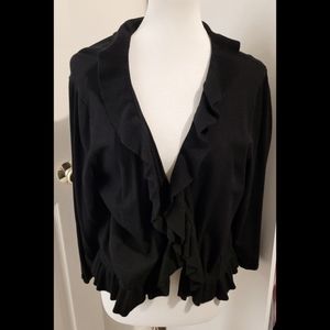 Jones New York Jacket with Ruffle Detail 2X